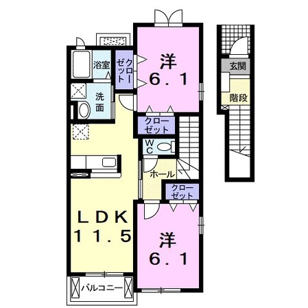 セレーノ　Ｓの物件間取画像